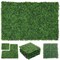 24PCS Artificial Plants Mat Wall Hedge Decor Privacy Fence Panel Grass